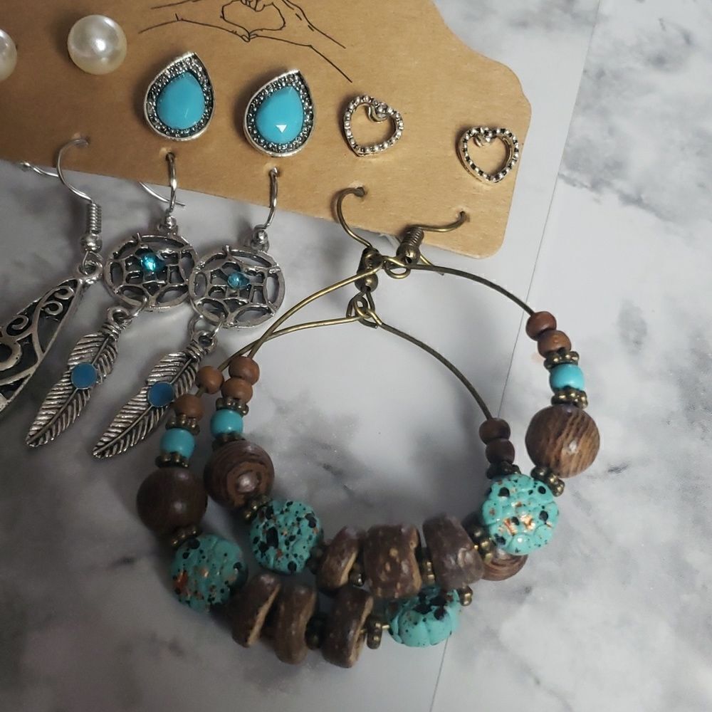 Turquise Earring Set‎ - Picture 3 of 3